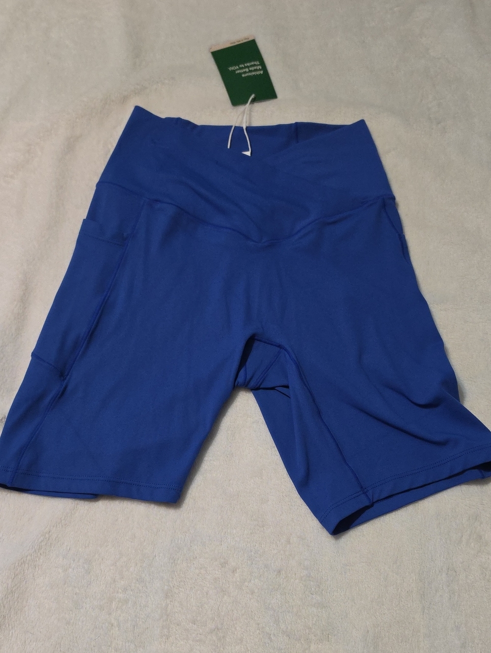 Nwt HALARA Royal Blue High-Waist Bike Shorts #137
